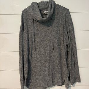 Plus size long sleeve cowl sweater size 1X